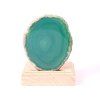 Agate candle holder plate 9 cm - Top quality #173
