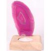Agate candle holder plate 11 cm - Top quality #236