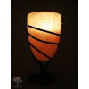 Solný svícen na svíčku Kalich - přírodní leštěný - 1.5 kg - solná lampa