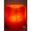 Świecznik solny na świeczkę ośmiokątny - naturalny polerowany - 0,9 - 1,3 kg - lampa solna