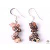 Leopard jasper earrings #64