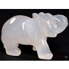 Słoń z agatu jasnego 50 x 35 mm - Słoń z naturalnego kamienia #33