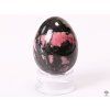 Yoni stone egg Rhodonite #113 + base
