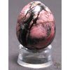 Yoni stone egg Rhodonite #113 + base