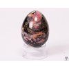 Yoni stone egg Rhodonite #113 + base