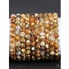 Náramek Achát ohnivý 8 mm kuličky #132 z přírodních kamenů