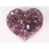 Ametyst drúza Srdce + stojánek - Top kvalita - 500g  #109