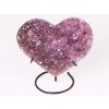 Ametyst drúza Serce + podstawka - Najwyższa jakość - 1,1 kg  #110