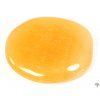 Palm stone Yellow calcite 40 - 45 mm disc #102