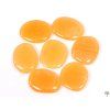 Palm stone Yellow calcite 45 - 50 mm disc #103