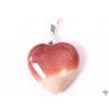 Mookaite stone heart pendant, size 15 mm #57