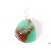 Chrysoprase stone pendant, size S - #58
