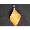 Yellow calcite stone pendant, size M #63