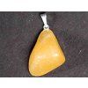 Yellow calcite stone pendant, size M #63