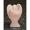 Anioł różowy 50x35 mm - Anioł z naturalnego kamienia #202