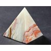 Piramida aragonitowa 6,2 x 6,2 cm - najwyższa jakość #70 - polerowana piramida aragonitowa
