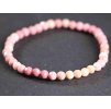 Náramek Rodonit 4 mm fazetovaný #249 z přírodních kamenů