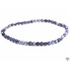 Bransoletka z niebieskiego szafiru fasetowanego 4 mm #253 z naturalnych kamieni