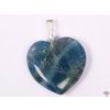 Rainbow fluorite heart stone pendant, size 20 mm - #79