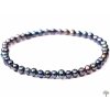 Bransoletka z czarnych pereł 5 mm z naturalnych pereł rzecznych #266