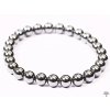 Pánský náramek Hematit - 8 mm kuličky #277 - z přírodních kamenů