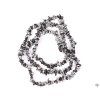 Long chipped necklace - Obsidian - tumbled #47 - made from natural stones