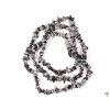 Long chipped necklace - Obsidian - tumbled #47 - made from natural stones
