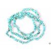 Long chipped necklace - Turquenite Howlite - tumbled #49