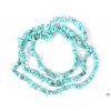 Long chipped necklace - Turquenite Howlite - tumbled #49