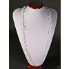 Long chopped necklace - Opalite - tumbled #58