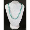 Chipped necklace - Amazonite - polished - #62