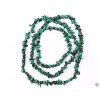 Long cut necklace - Malachite - tumbled #84 - made from natural stones