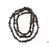 Náhrdelník sekaný dlouhý - Turmalín černý - tromlovaný #85 - z přírodních kamenů