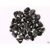 Black obsidian stone pendant, size S - #87