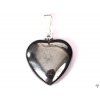 Hematite Heart Pendant, size 15 mm - #94