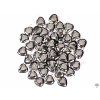 Hematite Heart Pendant, size 15 mm - #94