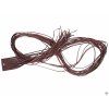 Flat leather strap - dark brown 95 cm / 2 mm #04