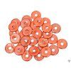 Red jasper stone donut pendant, size 3 cm - #99