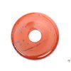 Red jasper stone donut pendant, size 3 cm - #99