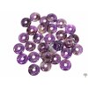 Přívěsek Donut z kamene Ametyst vel. 3 cm - #102