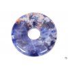 Sodalite Stone Donut Pendant, size 3 cm - #106