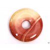 Mookaite stone donut pendant, size 3 cm - #108