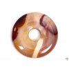 Mookaite stone donut pendant, size 3 cm - #108