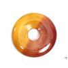 Mookaite stone donut pendant, size 3 cm - #108