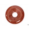 Přívěsek Donut z kamene Avanturin zlatý vel. 3 cm - #109