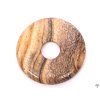 Picture jasper stone donut pendant, size 3 cm - #111