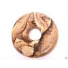 Picture jasper stone donut pendant, size 3 cm - #111
