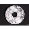 Magnesite stone donut pendant, size 3 cm - #113