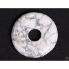 Magnesite stone donut pendant, size 3 cm - #113