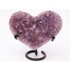 Ametyst drúza Srdce + stojánek - Top kvalita - 1.7 Kg  #233